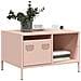 Tavolino Rosa 68,5x50x43,5 Cm In Acciaio Laminato A Freddo - Foto miniatura 1