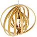 Lampadario Murrell Legno Di Pioppo Marrone Chiaro - Foto miniatura 5