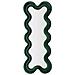 Specchio Con Cornice Onde 4 - Verde - Mdf - 58x4x160 Cm - Foto miniatura 1