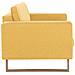 Divano A 3 Posti In Tessuto Giallo - Foto miniatura 3
