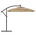Ombrellone Giardino Con Palo In Acciaio Marrone 269x269x235 Cm - Foto miniatura 3
