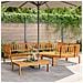 Set Divano Pallet da Giardino 4 pz in Legno Massello di Acacia - Foto miniatura 2