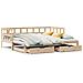 Divano Letto Estraibile con Cassetti senza Materasso 80x200 cm - Foto miniatura 1