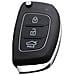 Guscio Chiave Auto 3 Pulsanti Compatibile Con Hyundai Kia - Sostituisci Il Tuo Guscio Danneggiato - Foto miniatura 1