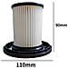 Filtro Per Aspirapolvere Compatibile Con Bosch S6 Serie Bhzu61fcn, 2 Filtri + 1 Spazzola Di Pulizia, Abs+hepa, Nero - Foto miniatura 2