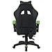 Sedia Gaming Da Scrivania Verde E Nera Con Led Rgb Altezza Regolabile 106-116cm - Foto miniatura 2