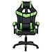 Sedia Gaming Da Scrivania Verde E Nera Con Led Rgb Altezza Regolabile 106-116cm - Foto miniatura 3
