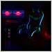 Sedia Gaming Da Scrivania Verde E Nera Con Led Rgb Altezza Regolabile 106-116cm - Foto miniatura 4