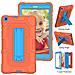 Custodia Per Samsung Galaxy Tab A 8.0"" Armored Con Supporto Arancione - Foto miniatura 3