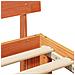 Struttura del letto Marrone 120 x 190 cm Legno massello di pino - Foto miniatura 9