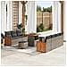 Set Divano da Giardino 10 pcs Grigio 80 x 80 x 71 cm - Foto miniatura 2