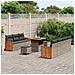 Set Divano da Giardino 10 pcs Grigio 80 x 80 x 71 cm - Foto miniatura 3