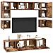 Set mobile TV 8 pcs Legno vecchio 80 x 30 x 30 cm - Foto miniatura 3