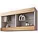 Komodee Tivoli Horizontal 100 Vetrina Sospesa, Bianco/rovere Wotan, Senza Led, Larghezza 100 Cm X Altezza 50 Cm X Profondità 29 Cm, Per Soggiorno, Sala Da Pranzo - Foto miniatura 3