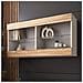 Komodee Tivoli Horizontal 100 Vetrina Sospesa, Bianco/rovere Wotan, Senza Led, Larghezza 100 Cm X Altezza 50 Cm X Profondità 29 Cm, Per Soggiorno, Sala Da Pranzo - Foto miniatura 1