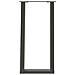 Gambe per tavolo consolle a forma di U 2 pz Antracite 28x(72-73) cm Acciaio - Foto miniatura 5