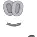 Cuscinetti Di Ricambio + Set Archetto Compatibile Con Sony Wh-ch710n/ch720n (set Da 3 Pezzi) Grey - Foto miniatura 1