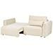 Divano Letto 3 Posti Vaxholm Bouclé Bianco Sporco Con Contenitore - Foto miniatura 4