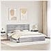 Letto con Contenitore con testiera Grigio Sonoma 200 x 200 cm - Foto miniatura 3