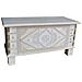 Baule In Legno Blu 90x40x45h Cm - Foto miniatura 1