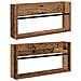 Scaffale per riviste 2 pcs Legno vecchio 60 x 12 x 30 cm - Foto miniatura 1