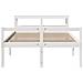 Letto Anziani con Testiera Bianco 120x190cm Legno Massello Pino - Foto miniatura 4