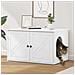 Casa per Gatti Bianco 85 x 55 x 50,5 cm Legno multistrato - Foto miniatura 2