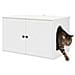 Casa per Gatti Bianco 85 x 55 x 50,5 cm Legno multistrato - Foto miniatura 3