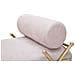 Panca Ribbon In Velluto Rosa Con Struttura Oro E Cuscini Cilindrici 112,5x49x53 Cm - Foto miniatura 7