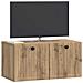 Mobile Porta TV da Muro Rovere Artigianale 59,5 x 31 x 30 cm - Foto miniatura 2