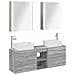 Set di mobili per il bagno 5 pcs Sonoma grigio - Foto miniatura 1