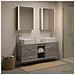 Set di mobili per il bagno 5 pcs Sonoma grigio - Foto miniatura 4