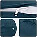 Cuscino con cuscino HEERLEN 6 pz Blu Velluto - Foto miniatura 6