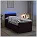 Letto box spring con materasso Marrone Scuro 90 x 190 cm - Foto miniatura 4
