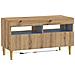 Mobile TV LED a 5 pezzi Rovere Artigianale Legno ingegnerizzato - Foto miniatura 3