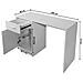 Scrivania con Cassetto e Armadietto Bianca 100x40x73 cm - Foto miniatura 5