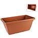 Fioriera Fioriere Vaso Plastica Rettangolare Da 80 Cm Colore Terracotta Mod. Anthea - Foto miniatura 1