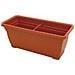 Fioriera Fioriere Vaso Plastica Rettangolare Da 80 Cm Colore Terracotta Mod. Anthea - Foto miniatura 3