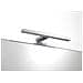 Applique Per Specchio Da Bagno In Plastica Cromata Lucida Con Led Integrato Ip44. 50 Cm - Foto miniatura 2