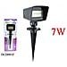 2 Pezzi Faro Picchetto Esterno Da Giardino 60 Led Smd Luce Fredda 7w Dr 490lm 6000k - Foto miniatura 1
