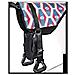 Cuscinetto Posteriore Nuda, Cuscino Cavallo - Blu / rosso, Wb - Foto miniatura 1