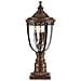 3 Light Medium Outdoor Piedistallo Luce British Bronze Ip44, E14 - Foto miniatura 1