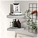 Scaffali Angolari A Parete 2 Pz Grigi 25x25x3,8 Cm Mdf - Foto miniatura 1