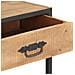 Tavolo Consolle 90x35x74cm In Legno Massello Di Recupero - Foto miniatura 5
