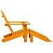 Sedia Giardino Adirondack con Pouf Massello di Abete Arancione - Foto miniatura 2