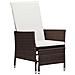Set Divani da Giardino 2 pz con Cuscini in Polyrattan Marrone - Foto miniatura 2