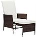 Set Divani da Giardino 2 pz con Cuscini in Polyrattan Marrone - Foto miniatura 3