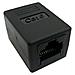 RJ-45 Modular Coupler, Cat. 6, unshielded, black - Foto miniatura 1