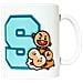 Mug Bt21 Shooky Junior 300 Ml Ceramica Bianco / blu - Foto miniatura 1