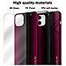 Custodia Compatibile Con Apple Iphone 11 - Ottica A Strisce In Cremisi Rosa - Coperchio Protettivo In Vetro Temperato E Silicone Tpu - Foto miniatura 7